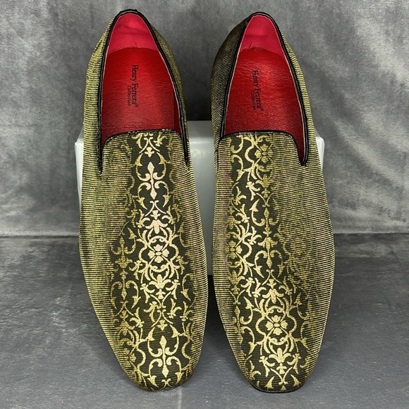 🔥🔥🔥Henry Ferrera Men's Vintage Satin Floral Dress Loafer NWOT Size: 13🔥🔥🔥 - Picture 3 of 11